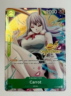 One Piece TCG Carrot P-070 Championship 25-26 Event Pack Promo Celebration Gold - Image 1
