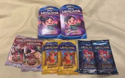 (8) Disney Lorcana Packs Lot Ursula’s Return, Inklands, Reign Jafar, Shimmering - Image 1