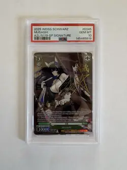 PSA 10 Weiss Schwartz Musashi Azur Lane Vol. 2 English - SP Gold Signature - Image 1