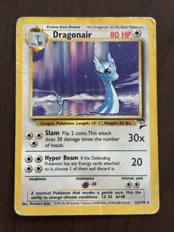 Dragonair - 22/130 - Pokemon Base Set 2 Rare Card WOTC HP - Image 1