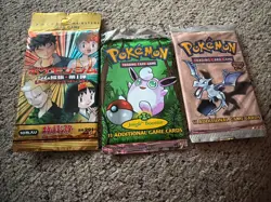 Pokemon Cards Unopened Packs Jungle, Fossil And Japanese version - Image 1