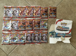 Pokemon 2017 Sun and Moon Crimson Invasion 19 Factory Sealed Packs 190 cards box - Image 1