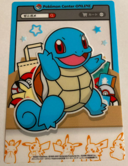 Pokemon center Limited promo clear Card Squirtle Japan Free shipping - Image 1