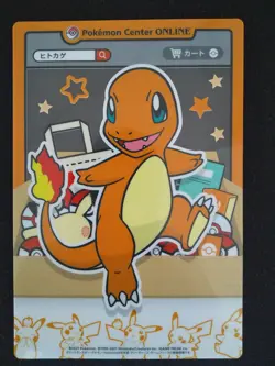 Pokemon center Limited promo clear Card Pikachu & Charmand Japan Free shipping - Image 3