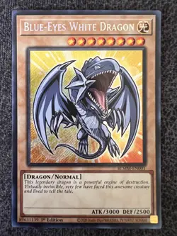 Yugioh Blue-Eyes White Dragon BLMM-EN001 Secret Rare 1st Edition NM - Image 1