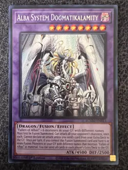 Yugioh Alba System Dogmatikalamity BLMM-EN011 Secret Rare 1st Edition NM - Image 1