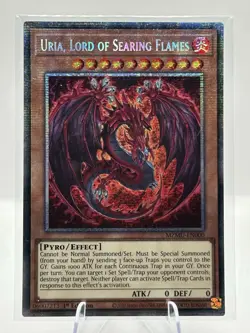 Uria Lord Of Searing Flames MZMU-EN000 Starlight Rare 1st Edition Yugioh Alt Art - Image 1