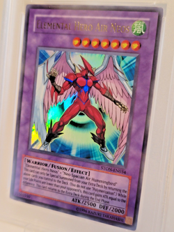 YUGIOH ELEMENTAL HERO AIR NEOS ULTRA RARE PSA 9 MINT STON-EN034 - Image 3