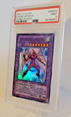 YUGIOH ELEMENTAL HERO AIR NEOS ULTRA RARE PSA 9 MINT STON-EN034 - Image 5
