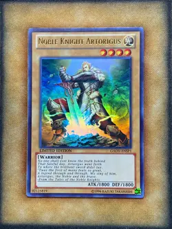 Yugioh Noble Knight Artorigus GAOV-ENSP1 Ultra Rare Limited Edition NM - Image 1
