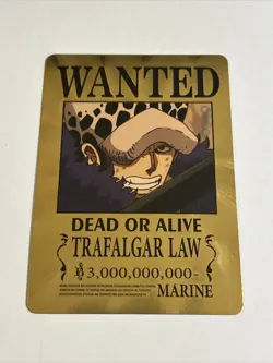One Piece Wanted Poster Gold Card Collectible✨ - Image 1