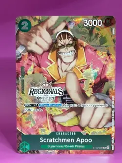 Regionals 2024 Promo ST02-008 C SCRATCHMEN APOO One Piece - Image 2