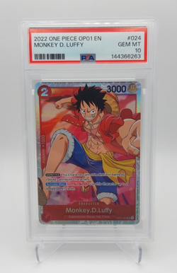 PSA 10 Monkey D. Luffy OP01-024 - Romance Dawn - One Piece TCG - English - Image 1