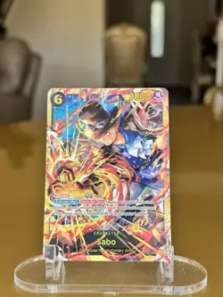 One Piece TCG Op13-120 SEC Sabo English NM - Image 1