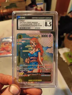 One Piece Nami Japanese O-Nami 2nd Anniversary Complete Guide OP06-101 CGC 8.5 - Image 1