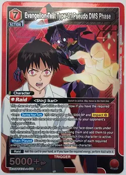 Union Arena Trading Card TCG Evangelion Pseudo Foil UE15BT/EVA-1-079 SR Bandai - Image 1