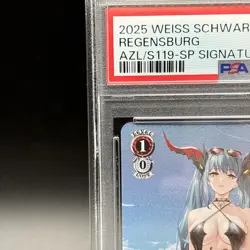 PSA 10 Signed Regensburg Foil AZL/S119-072SP SP Azur Lane Weiss Schwarz Card JP - Image 2