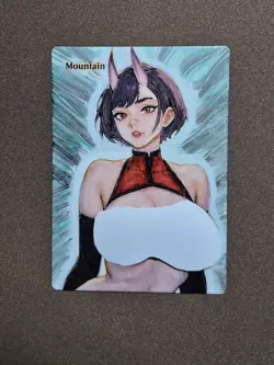 Mtg Altered Art Hand Painted Anime - Image 1