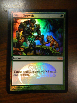 MTG FOIL DCI Promo JSS Giant Growth (2003) Excellent - NM - Image 1