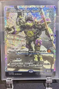 TMNT MTG Donatello, Gadget Master showcase fractured Foil M0293 - Image 1