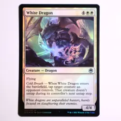 MTG White - White Dragon FOIL - 041 - D&D Adventures in the Forgotten Realms - Image 1