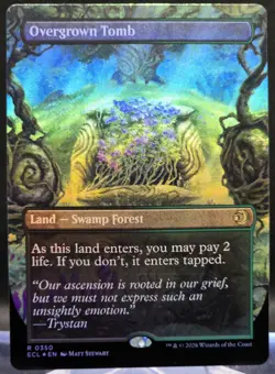 Overgrown Tomb #350 Lorwyn Eclipsed Borderless Foil Rare - Image 1