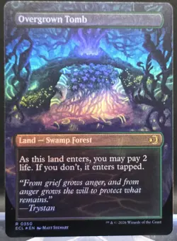 Overgrown Tomb #350 Lorwyn Eclipsed Borderless Foil Rare - Image 2