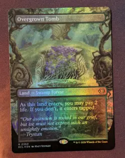 MTG - Overgrown Tomb (borderless foil) - ECL (NM+) - Image 1
