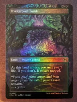 MTG - Overgrown Tomb (borderless foil) - ECL (NM+) - Image 2