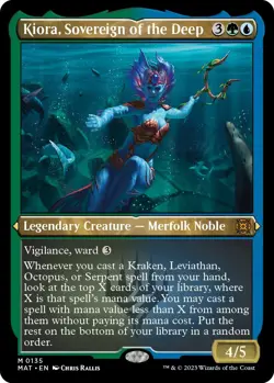 Foil - Kiora, Sovereign of the Deep (Foil Etched) - 135 / NM / English MTG - Image 1