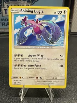 Pokemon TCG Shining Lugia SM82 Promo Holo Card Near Mint Condition - Image 1