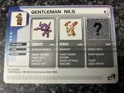 Pokemon Battle-e Card - Gentleman Nils - Pokemon Ruby/Sapphire e-Reader Card - Image 1