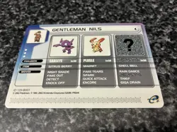 Pokemon Battle-e Card - Gentleman Nils - Pokemon Ruby/Sapphire e-Reader Card - Image 2