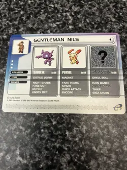 Pokemon Battle-e Card - Gentleman Nils - Pokemon Ruby/Sapphire e-Reader Card - Image 3