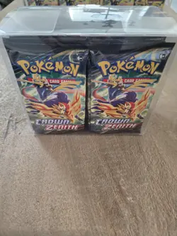 36 x CROWN ZENITH Sealed BOOSTER PACKS With Case 10 Pokemon Cards Per Pack - Image 1