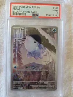 Snom- IR- 2024 Pokemon TEF EN #168 - PSA MINT 9 - Image 1