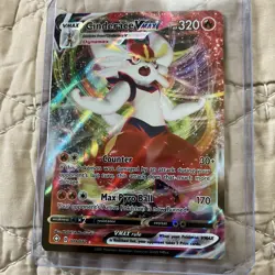 Pokemon TCG Shining Fates Cinderace VMAX Holo Ultra Rare 019/072 NM - Image 1