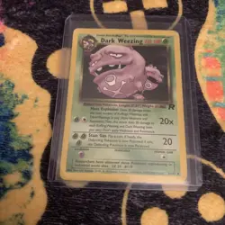 Pokemon TCG Dark Weezing Team Rocket 31/82 Unlimited Non Holo Rare - Image 1