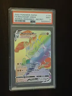 2022 Pokemon SWSH FA Machamp VMax Astral Radiance Secret 194/189 PSA 9 Mint - Image 3
