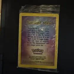 SEALED Ancient Mew Pokemon New Movie Promo Double Holo Foil Rare 1999-2000 Card - Image 3