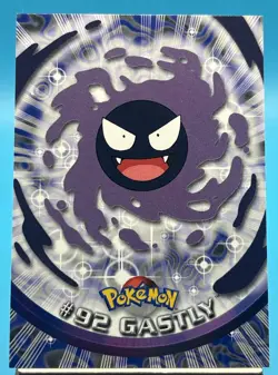 Topps Pokemon Gastly #92 2000 TV Animation Edition Non Holo Blue Logo NM - Image 1