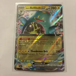 Pokemon Journey Together Iono's Bellibolt EX Holo Card 53/159 Double Rare - Image 1