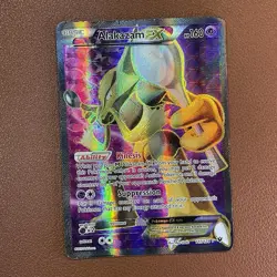 Pokemon Alakazam EX TCG Fates Collide Holo Full Art Ultra Rare Card 117/124 - Image 1