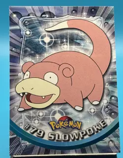 Slowpoke #79 2000 Topps Series 2 Pokemon Blue Logo TV Animation Edition NM - Image 1