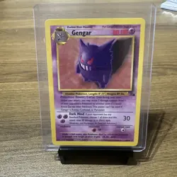 Gengar 20/62 Fossil Unlimited Non-Holo Rare Vintage WOTC Pokemon TCG Card LP - Image 1