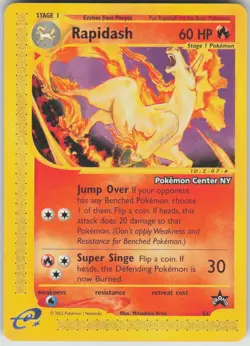 Pokemon TCG Rapidash [Pokemon Center NY] Promo WoTC Promo 51/53 - Image 1