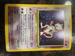 Mewtwo Holo Rare 60 HP Base Set Pokemon Card 10/102 Wizards 1999 - Image 1