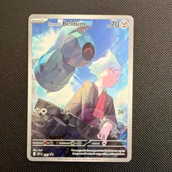 Pokemon TCG Steven's Beldum 207 Sv: Scarlet & Violet Promo Holo - Image 1
