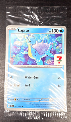 Lapras 031/142 - Pokemon Scarlet & Violet Stellar Crown 7-11 Promo Sealed - Image 1