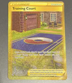 Training Court #282/264 Pokemon Fusion Strike Holofoil Gold Card Secret Rare - Image 1